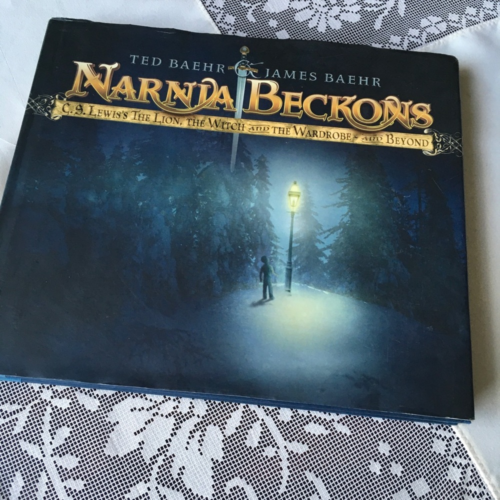 Narnia  Beckons Hard Back Book by Ted and James Baehr, beautifully Illustrated